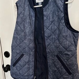 Navy & Grayish quilted vest by Old Navy